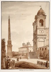 The Obelisk from the Circus of Sallustius, 1833